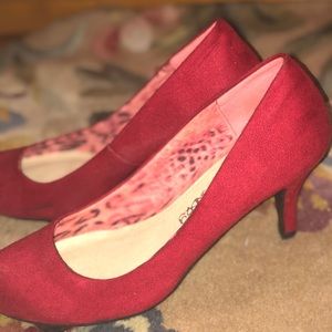 Red Velvet Heels